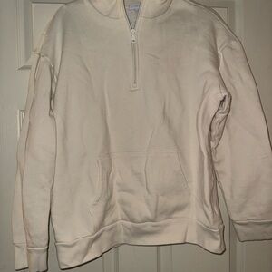 Cream Half-Zip Sweater
